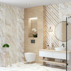 Декор ELETTO CERAMICA Calacatta Oro Struttura 24,2*70 см