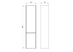 Пенал ASB WOOD LINE Гранада авокадо софт 40*169,1 см  