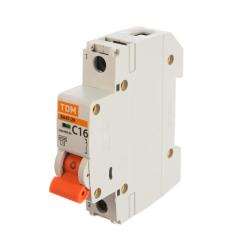 Автоматический выключатель TDM ВА47-29 1Р 16 А С 4,5 кА