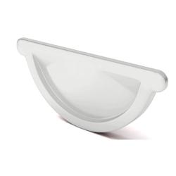 Заглушка желоба СТАНДАРТ RAL 9003 универсальная 125/100 мм