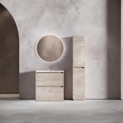 Тумба с раковиной SANCOS Libra Floor 80 дуб галифакс 