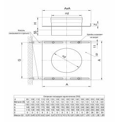 Площадка монтажная FERRUM GS AISI 430 0,8 мм 135 мм