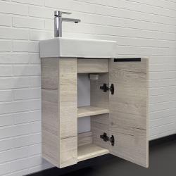 Тумба с раковиной COMFORTY Асти 40 дуб дымчатый 