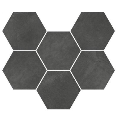 Мозаика ITALON Continuum Hexagon Petrol 25*29 см