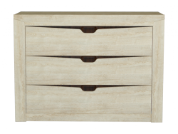 Комод РОСТОК Версаль-5 Дуб баррик/МДВ венге 1076*780*432 мм