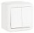 Выключатель LEGRAND Quteo 2 клавиши белый 782302 