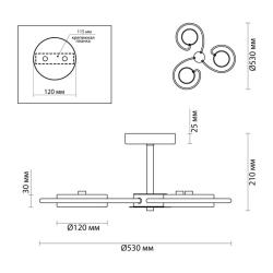 Люстра ODEON Evin 5657/36CL Белый