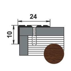Профиль угловой ЛУКА ПУ 01 Орех 088 1,8 м