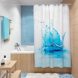 Штора для ванной FORA Всплеск 200*180 см