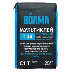 Плиточный клей ВОЛМА Мультиклей C1T 25 кг