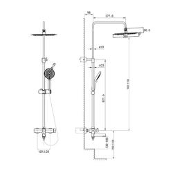 Душевая система CAPRIGO 53-310-BRG DON