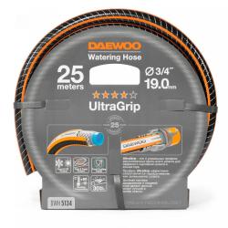 Шланг поливочный DAEWOO Ultragrip Черный, оранжевый 3/4" 25 м