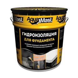 Мастика ТЕХНОНИКОЛЬ AquaMast битумная для фундамента 18 кг