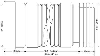 Труба фановая MCALPINE WC-F23R