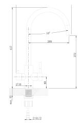 Смеситель для кухни AGGER GP53-403B