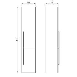 Пенал АСБ-МЕБЕЛЬ Тида 35*167,1 см