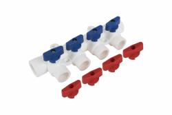 Коллектор полипропиленовый TEBO 4 выхода 40*20 мм