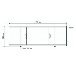 Экран для ванны EMMY Валенсия 180 177 см