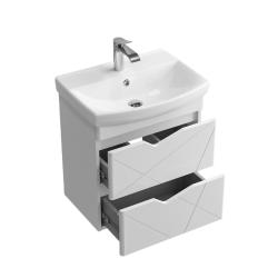 Тумба с раковиной RUVANN Yuton 55 подвесная