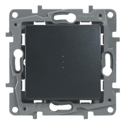 Механизм переключателя LEGRAND Etika 1 клавиша с подсветкой антрацит 672615