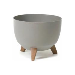 Горшок пластиковый LAMELA Misa roma eco Серый 12,4 л