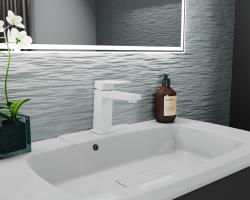 Смеситель для умывальника RUSH Thira TR3635-12White