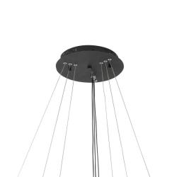Люстра ЛАЙТ СФЕРА 9745/8+6+4 Black Черный