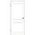 Дверное полотно TRIADOORS A-ladoors L11 сатин белый глухое 2000*800 мм