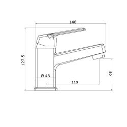 Смеситель для раковины ONE LIFE BY ORANGE OL27-301