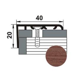 Профиль угловой ЛУКА ЛУ-06 ламинированный Орех 4088 1,35 м