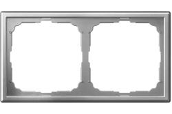 Рамка SYSTEME ELECTRIC Art Gallery 2 поста алюминий GAL000302