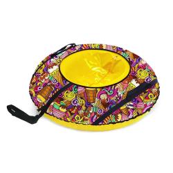 Санки-ватрушка ТЯНИТОЛКАЙ Ice Cream 93 см