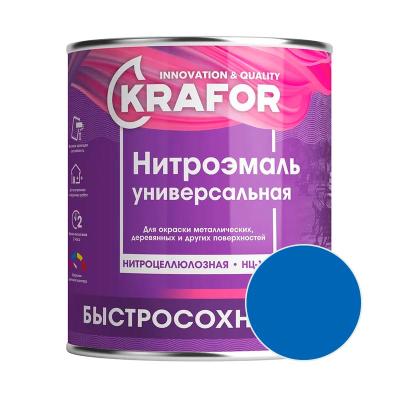 Эмаль KRAFOR НЦ-132 Синий 1,7 кг 