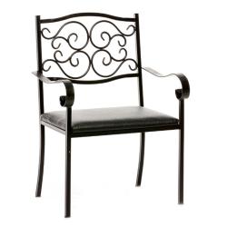 Кресло ФАБРИКА ИНТЕРЬЕРНОЙ КОВКИ Черный 64*50*90 см