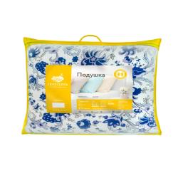 Подушка классическая СОНОТЕРРА EDH-Эконом Полифайбер Белый, синий 50*70 см