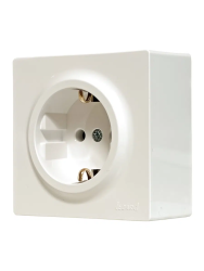 Розетка сетевая LEZARD Leto с заземлением кремовый 752-0300-122B