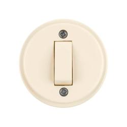 Выключатель TDM Ретро 1 клавиша слоновая кость SQ1806-0507