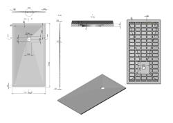 Поддон каменный VINCEA 170*90 см VST-4SR9017W