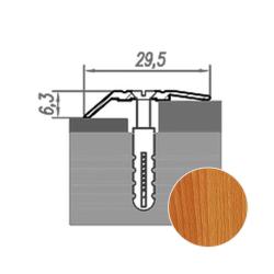 Профиль разноуровневый НОВОСЕЛ П 49.3 Бук натуральный 1,8 м