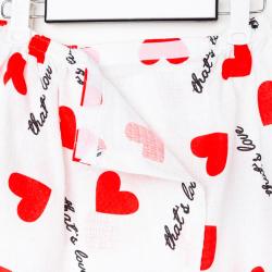 Парео для бани ЭТЕЛЬ Сердечки Белый
