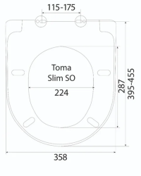 Сиденье для унитаза BERGES Toma slim SO