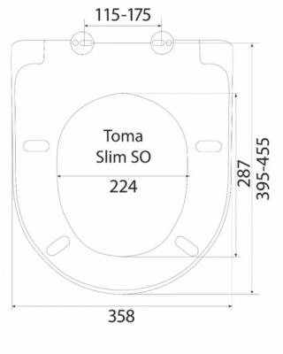 Сиденье для унитаза BERGES Toma slim SO