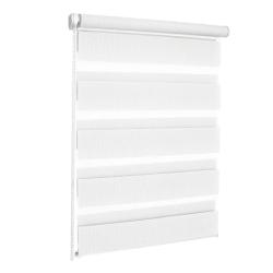 Рулонная штора ЭСКАР День-Ночь Белый 48*170 см