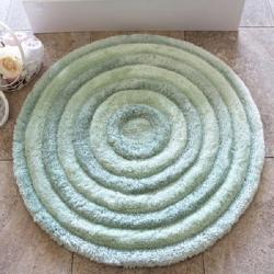 Коврик для ванной CASTAFIORE Acryl Wave мятный 90 см