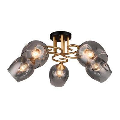 Люстра ЛАЙТ СФЕРА 4615/5 BK+GD Черный