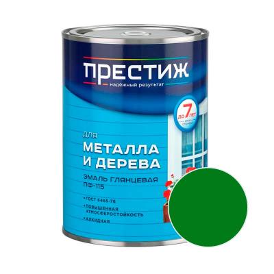 Эмаль ПРЕСТИЖ ПФ-115 Ярко-зеленый 0,9 кг