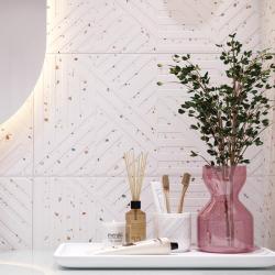 Плитка базовая CERSANIT Sweet Белый рельеф 29,8*59,8 см