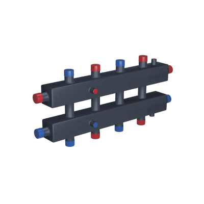 Коллектор модульный RISPA 5 выходов КМГ60-5ВУ Коллектор модульный RISPA 5 выходов КМГ60-5ВУ