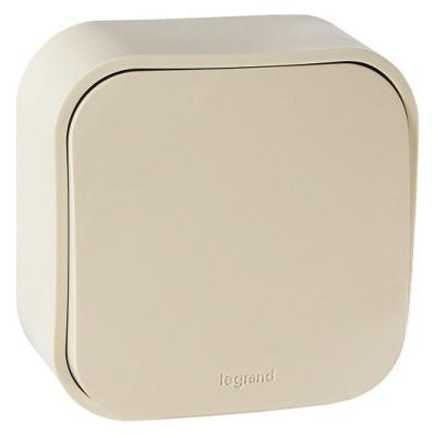 Переключатель LEGRAND Quteo 1 клавиша бежевый 782234