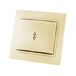 Переключатель TDM Таймыр 1 клавиша слоновая кость